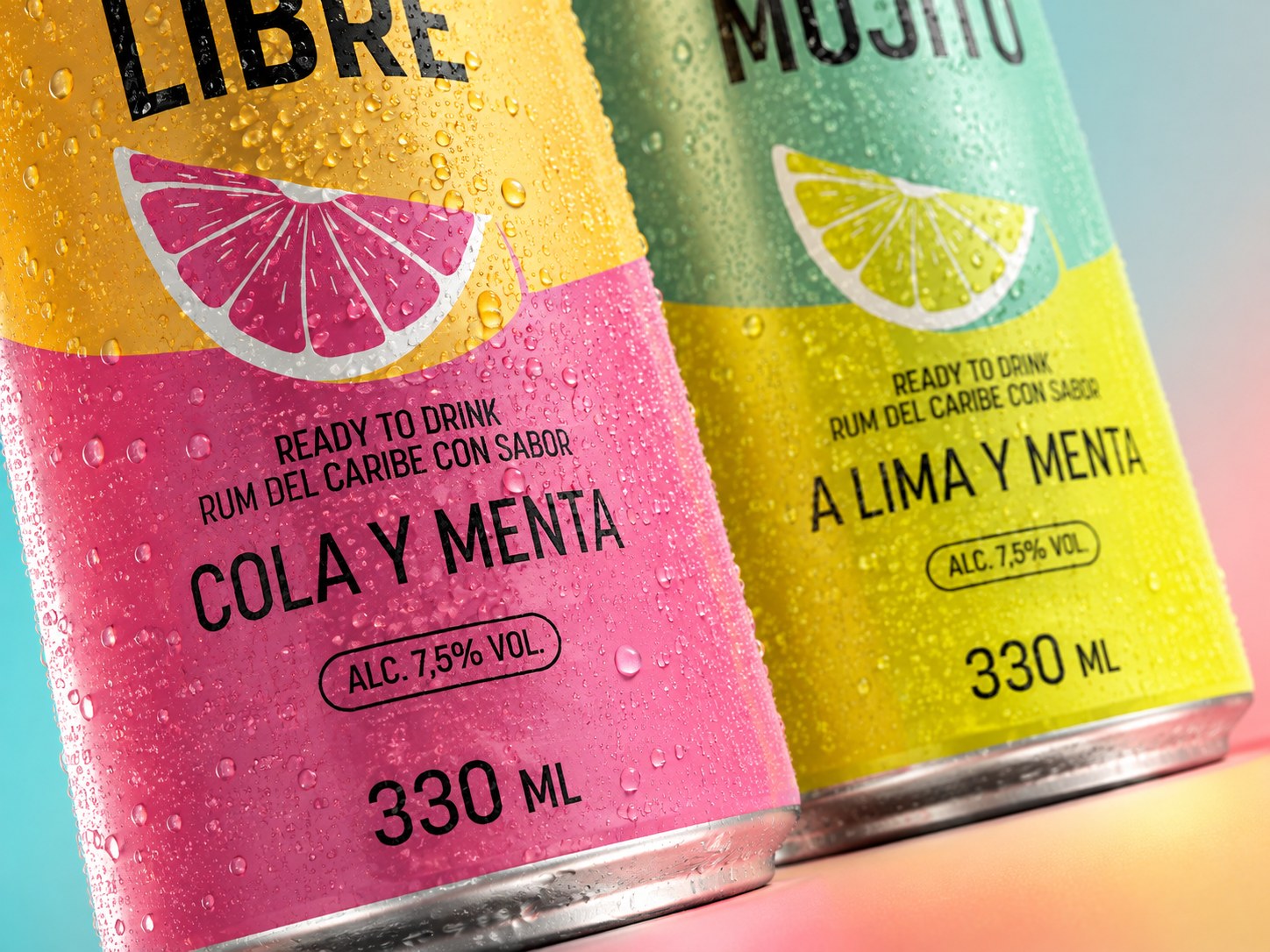 Projekt opakowań puszek Cuba Libre i Mojito – SOEASY